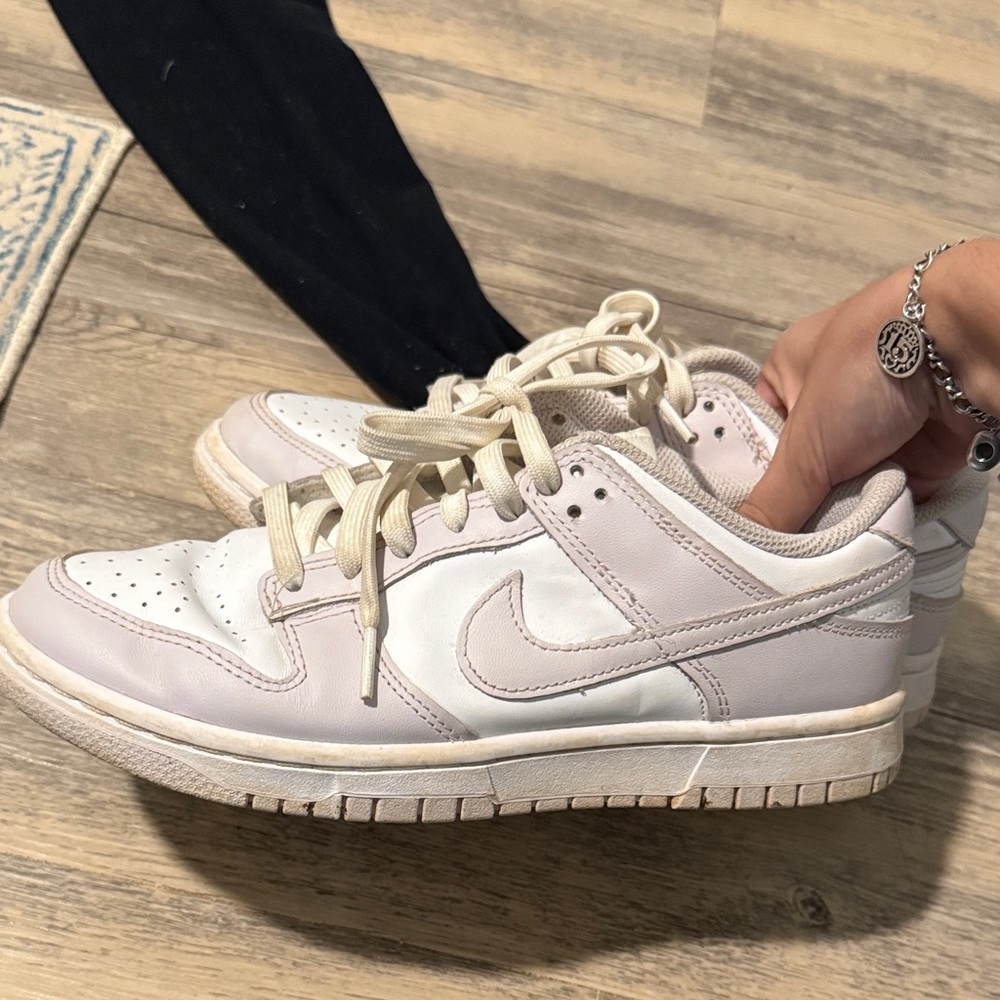 Nike Women's Off-White and lilac Sneakers